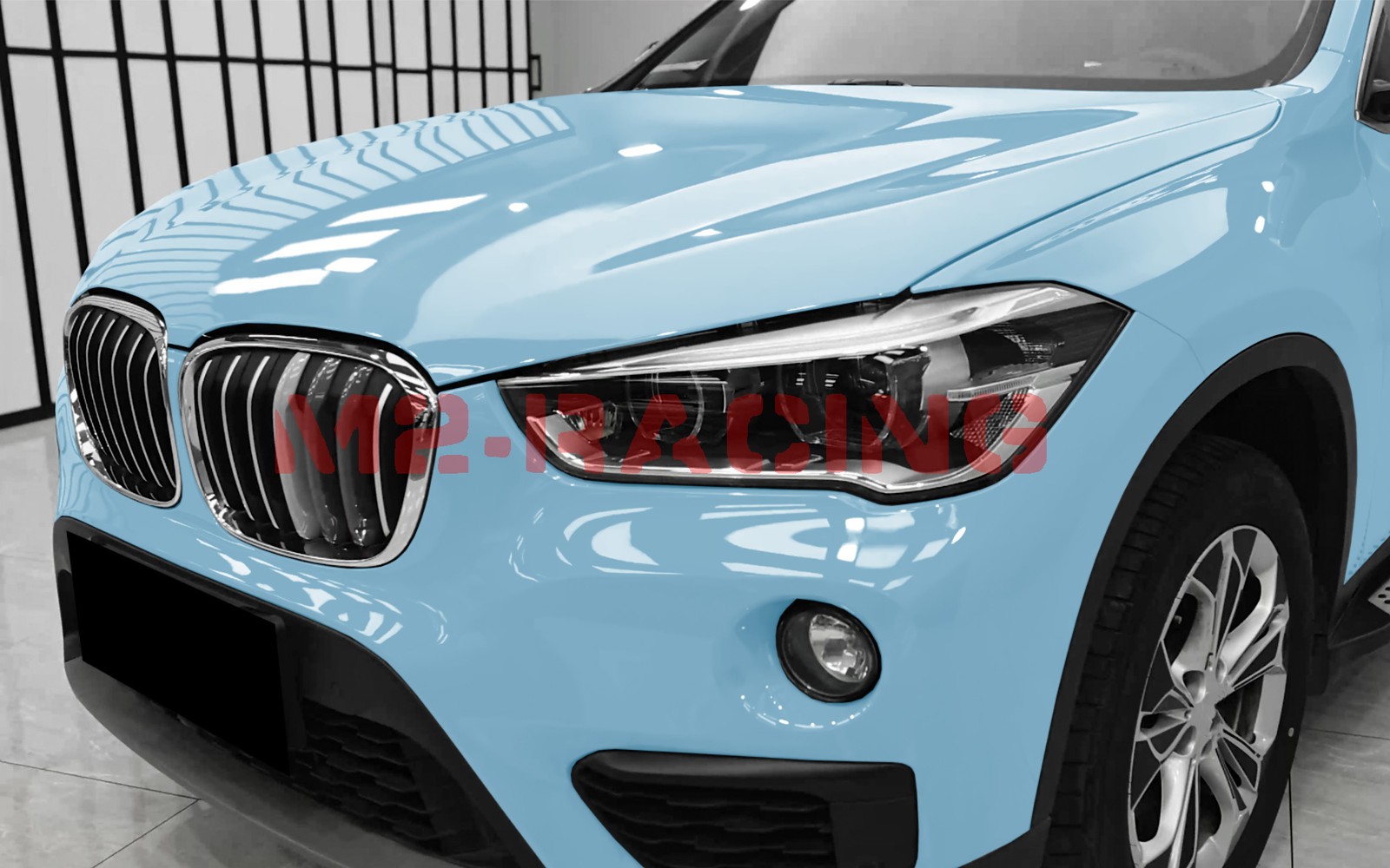 High Gloss Sea Breeze Blue Car Vinyl Wrap Sticker Decal Sheet Film Air Release