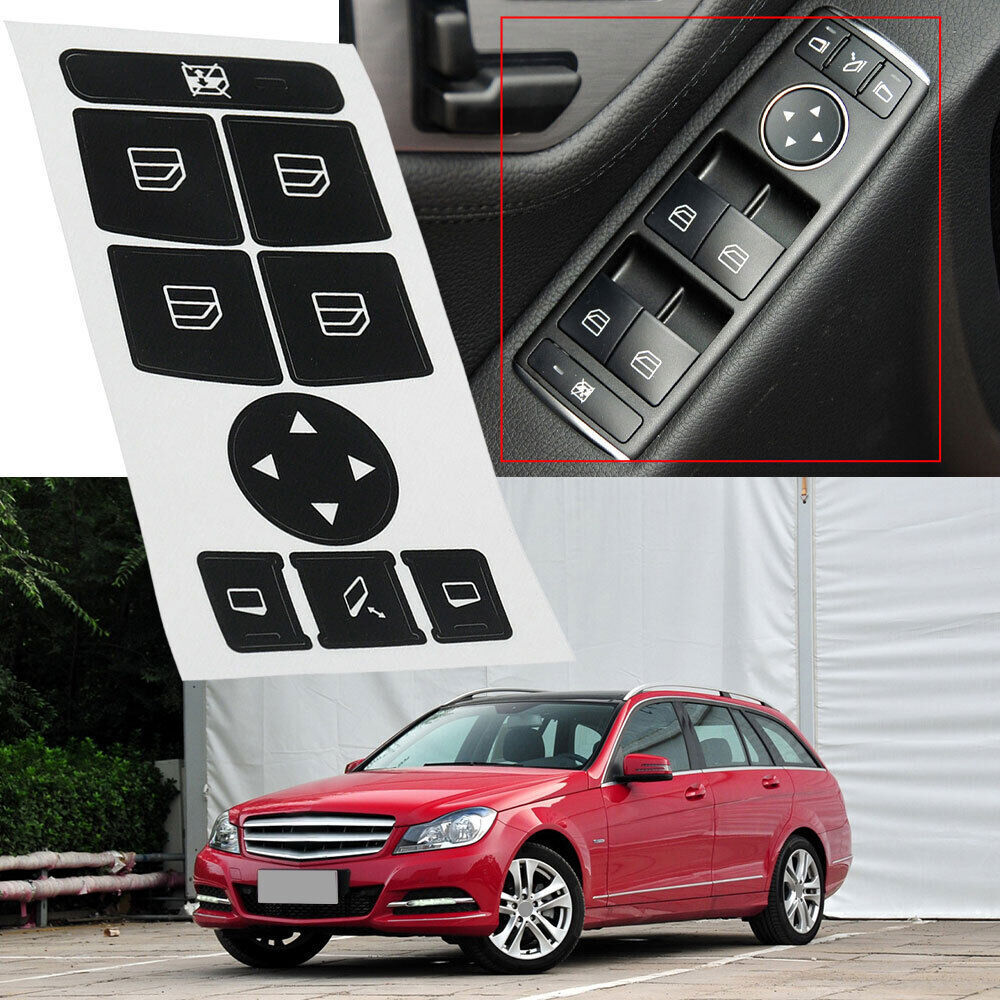 Car Interior Stickers Repair Button Radio Stickers Accessories For Mercedes Benz