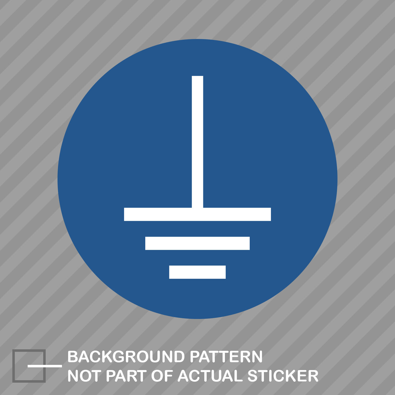 M005 Connect An Earth Terminal To The Ground Sticker Decal Vinyl iso 7010