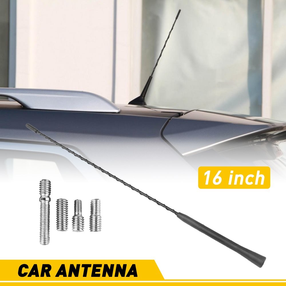 1/2set 16″ Car FM/AM Roof Signal Aerial Antenna Extend Universal SUV Auto Fender