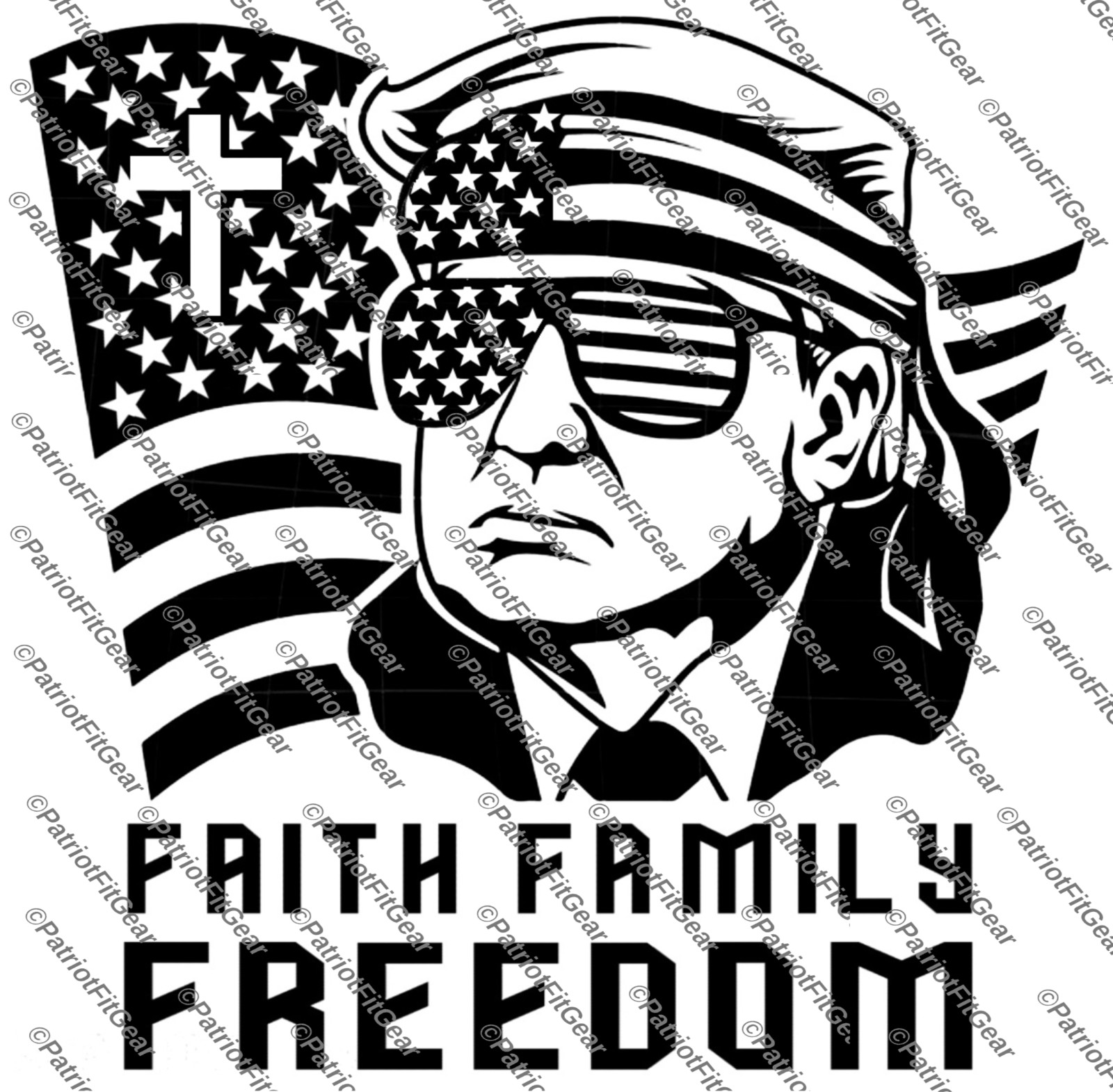 Trump,Faith Family Freedom,We The People Have Spoken,1A,2A,Custom Vinyl Decal
