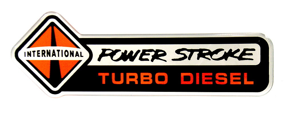 INTERNATIONAL POWERSTROKE TD EMBLEM LARGE SATIN