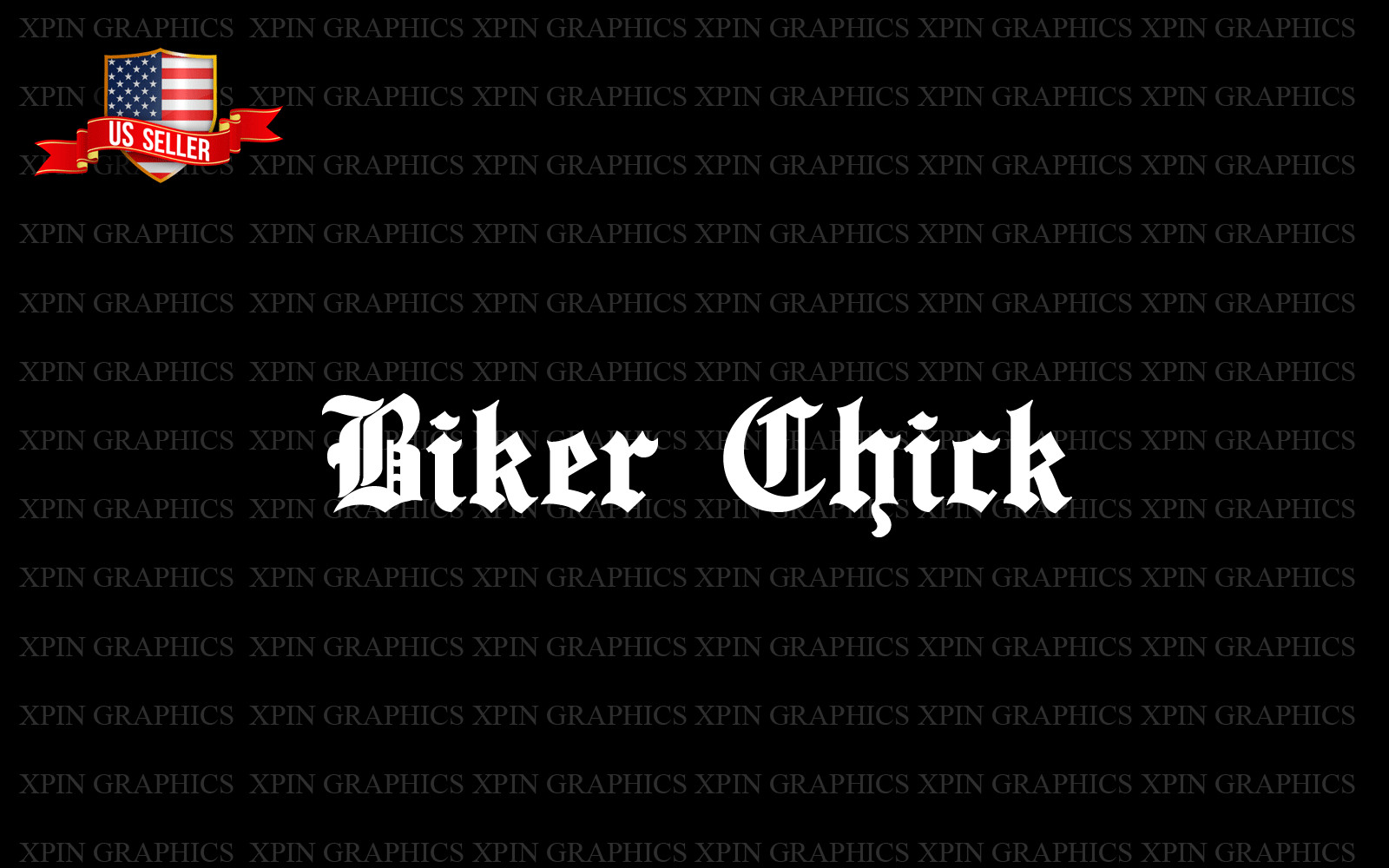 (2) BIKER CHICK vinyl decal car window laptop sticker – motorcycle girl bike