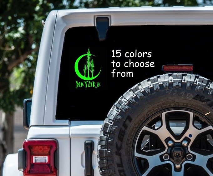 7×4.5 Wander Nature Car Window Sticker Decal Laptop Macbook Water Bottle sticker