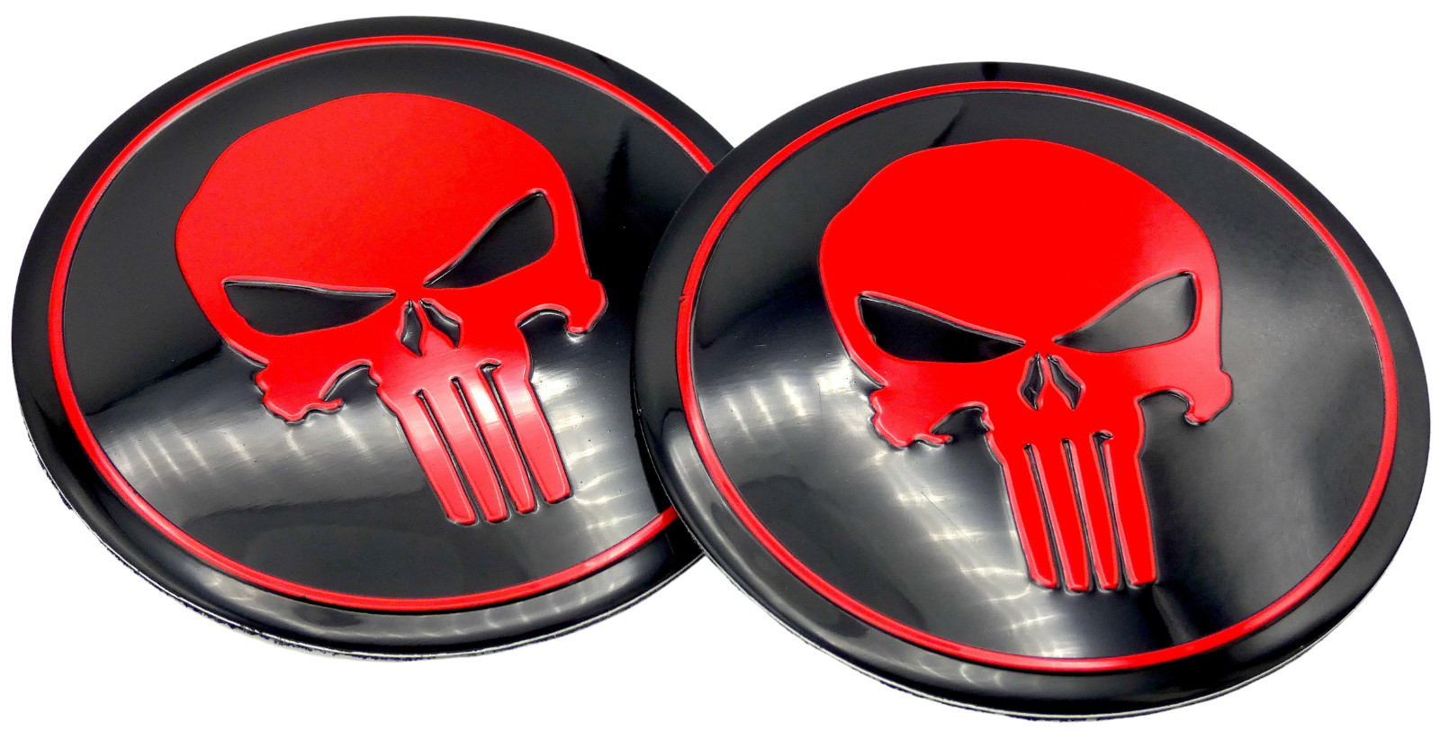 2x 2nd Amendment Metal Decal Sticker Emblems Fender Auto Truck Dome Shape 2.20″