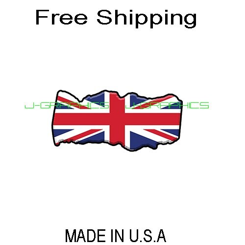 Britain Flag Sticker Decal Vinyl Country United Kingdom British Tattered