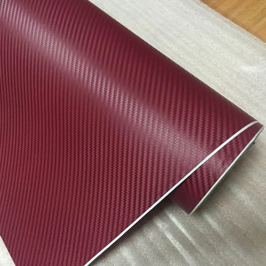30cm x 152cm 3D Carbon Fiber Vinyl Wrap Film – Waterproof Car & Motorcycle Stick