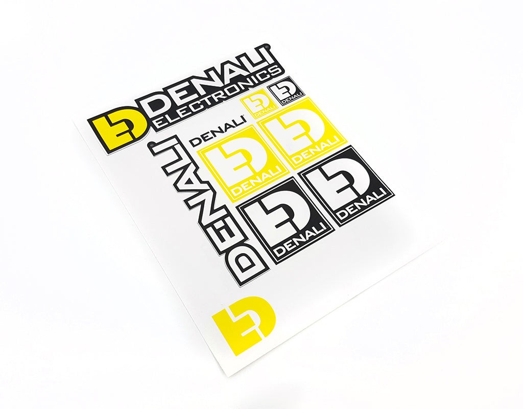 DENALI Decal Sheet Multi-Color 8.5×11 Vinyl Stickers Motorcycle Graphics