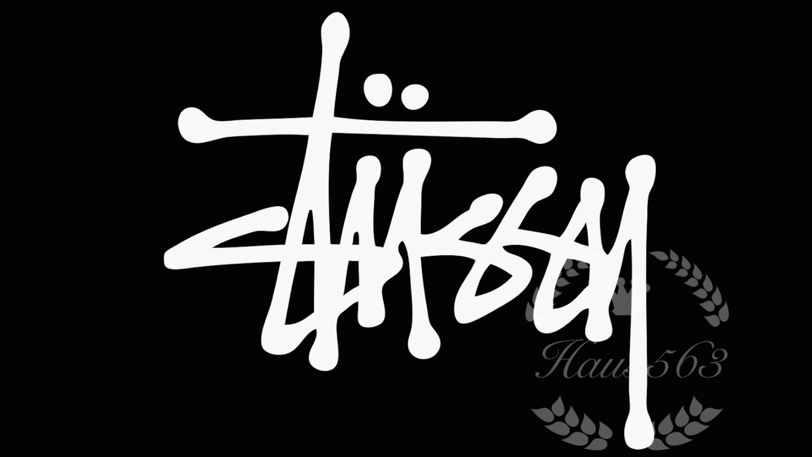 Stussy Logo Laptop Car Auto Window White Sticker Vinyl Decals 6*5 Inches