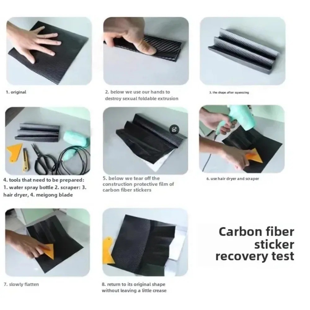 3D Carbon Fiber Car Door Sill Protector Tape | Anti Scratch | Waterproof