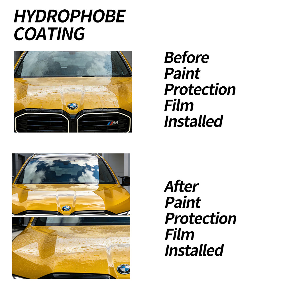 12″x60″ TPU PPF Clear Paint Protection Vinyl Film Wrap Gloss Car Scratch 1ftx5ft