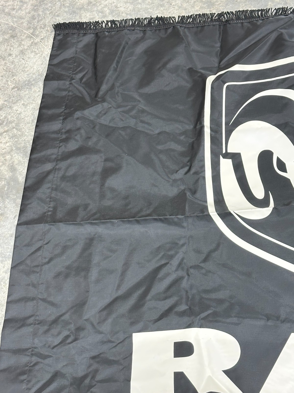 Large 4′ x 5′ Dodge Ram Black & white Logo Vinyl Banner double sided rodeo