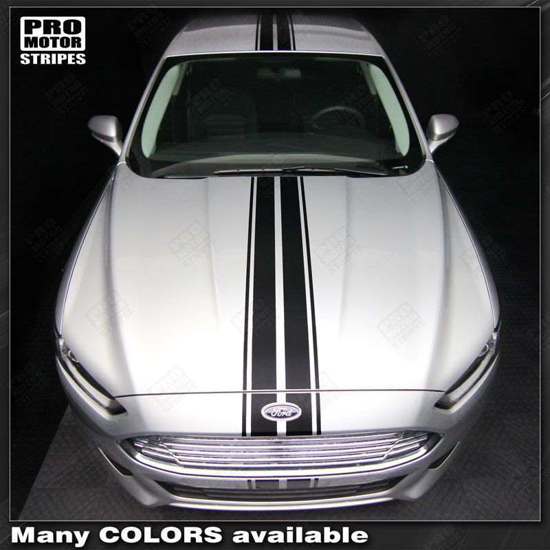 FORD FUSION Over Top Narrow Center Stripes Decals 2013 2014 2015 2016