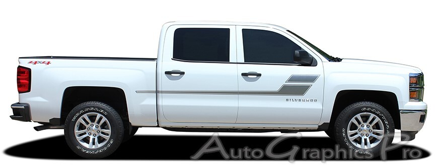 2000-2018 Chevy Silverado GMC Sierra Truck Vinyl Graphics Decals 3M Stripes Kit