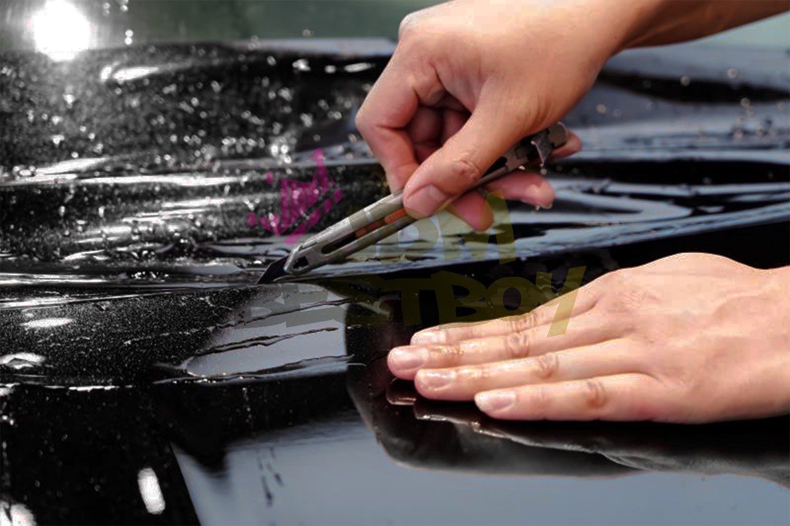 Color PPF Paint Protection Film Gloss Black Silver Metallic Scratch Shield Wrap