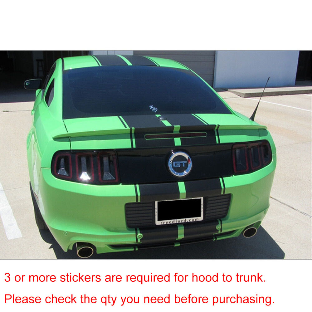 78″ 4-Line Rectangle Racing Vinyl Decal Stickers For Ford Mustang Chevy Camaro