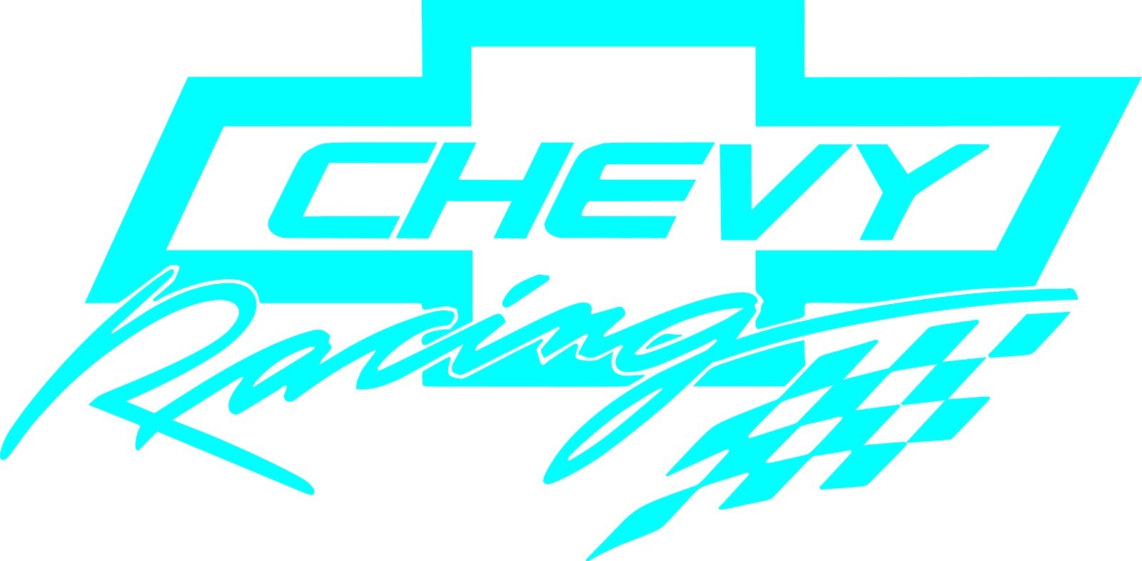 Chevy Racing Decal 6″in x 3″in -In your choice of color