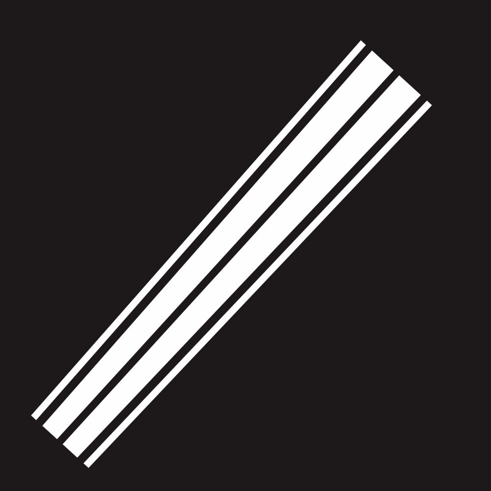 Car Hood Bonnet Decals Vinyl Stickers Racing Sports Stylish Long Stripe Graphics