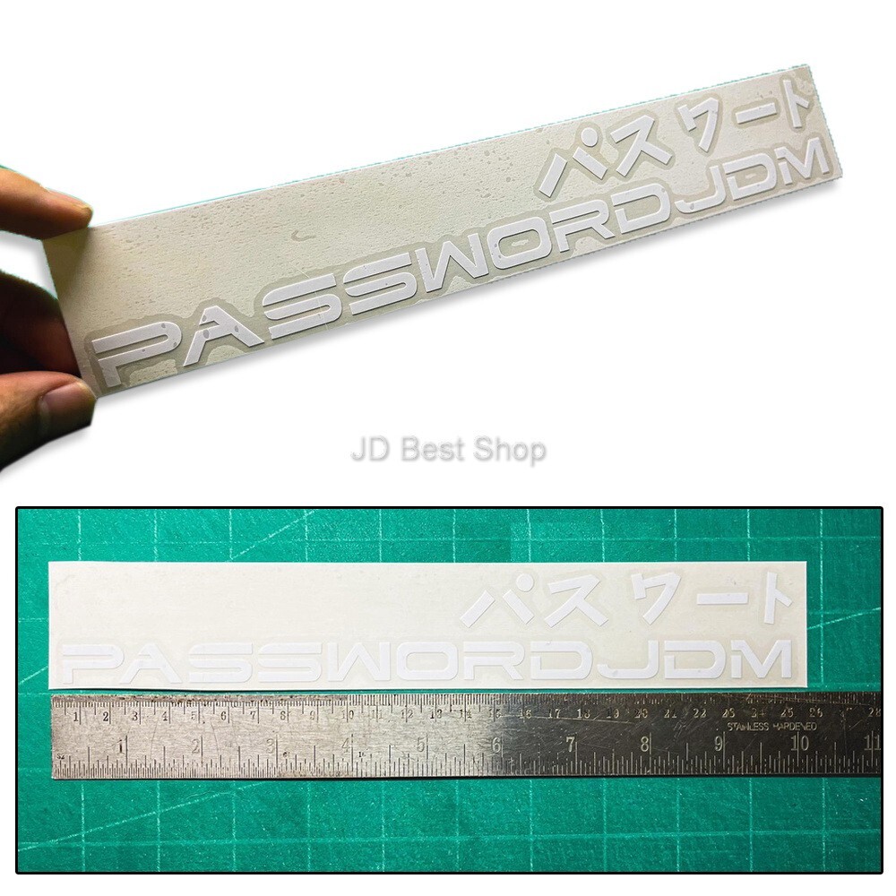Sticker JDM Japan Style JDMPASSWORD Vinyl Decal Dicut Good size Car Bike Racing