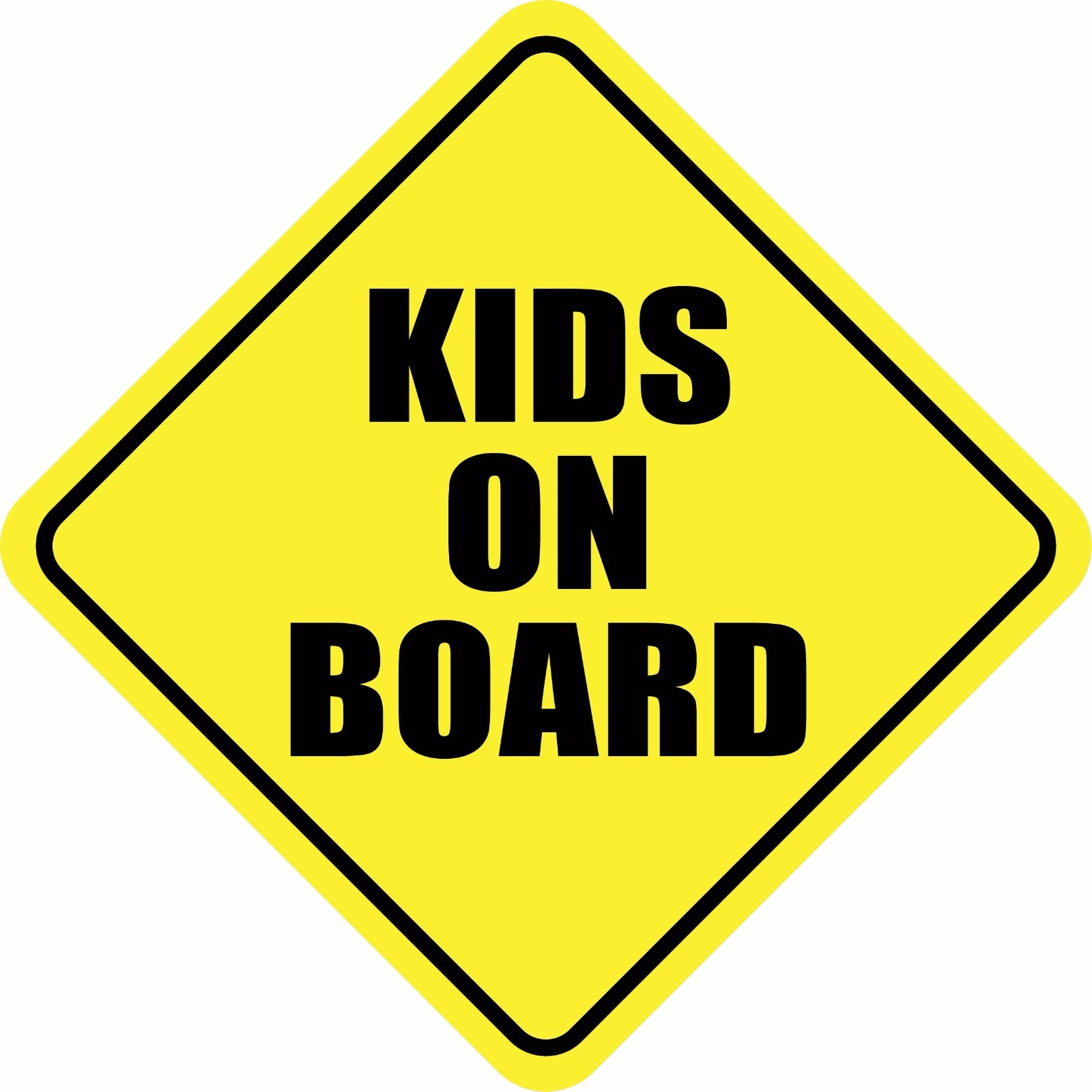 KIDS ON BOARD Magnet 5″x5″ Made in the USA Buy 2, Get 3rd FREE Baby Babies