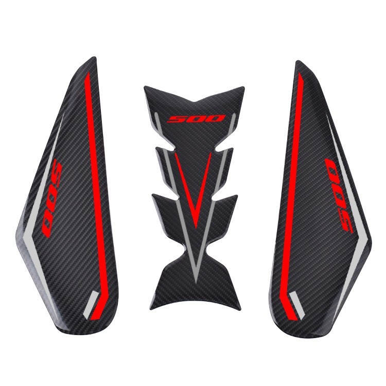 Tank Traction Side Pad Gas Fuel Knee Grip Decal For Kawasaki Z500 Ninja500 2024-