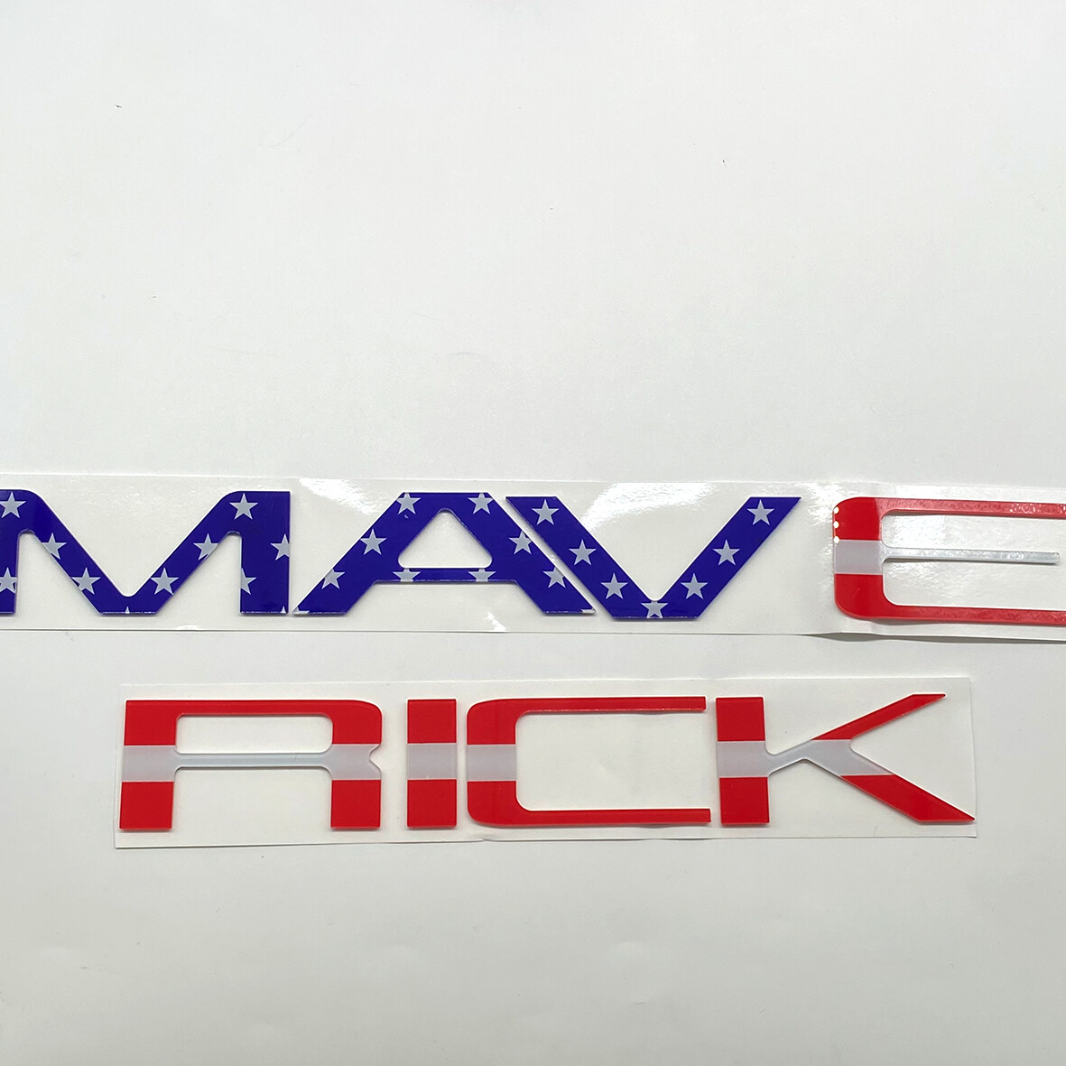 US Flag letters compatible with For MAVERICK 2022 23 24 tailgate insert Emblem
