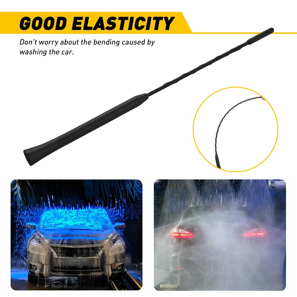 11 Black Antenna Mast Power AM/FM Carbon Fiber For Toyota 4Runner/Camry/ N