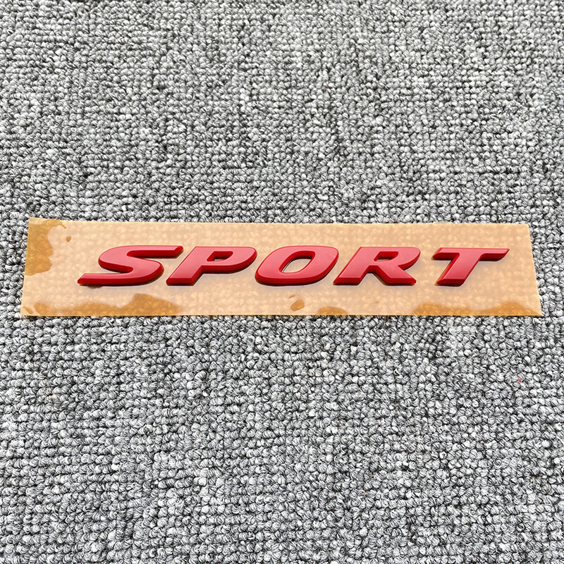 1PCS For Honda Civic Jazz Red Sport Rear Trunk Lid Chrome Letter Badge Emblem
