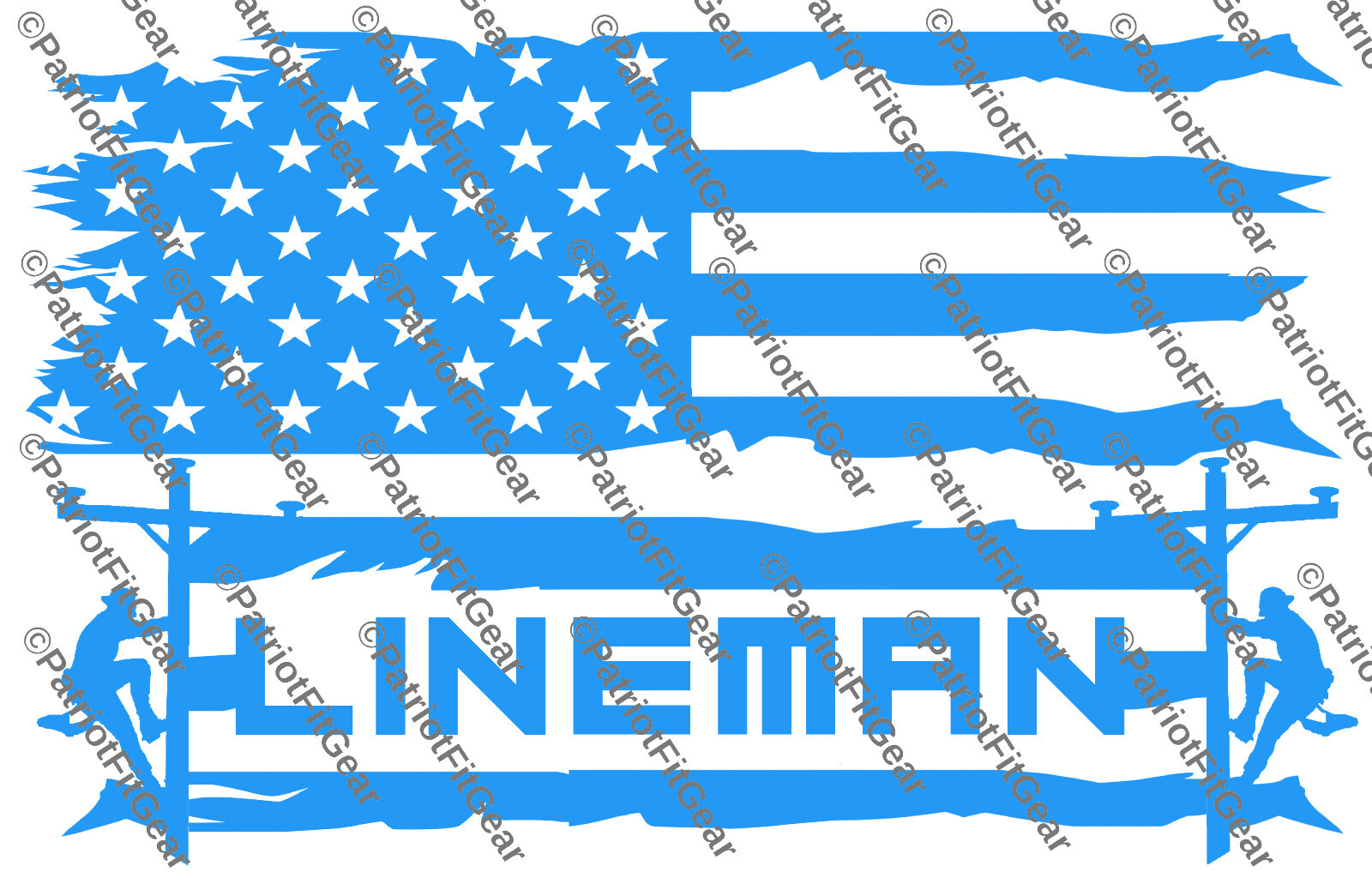 Lineman life,Line Work,Lineman,Got Power Thank A Lineman,Flag,Custom Vinyl Decal