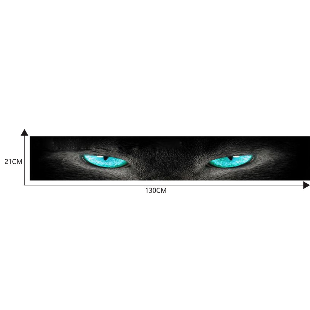 Stickers 3D Blue Eye Shadow Decals Graphics For Car Front Rear Window Windshield