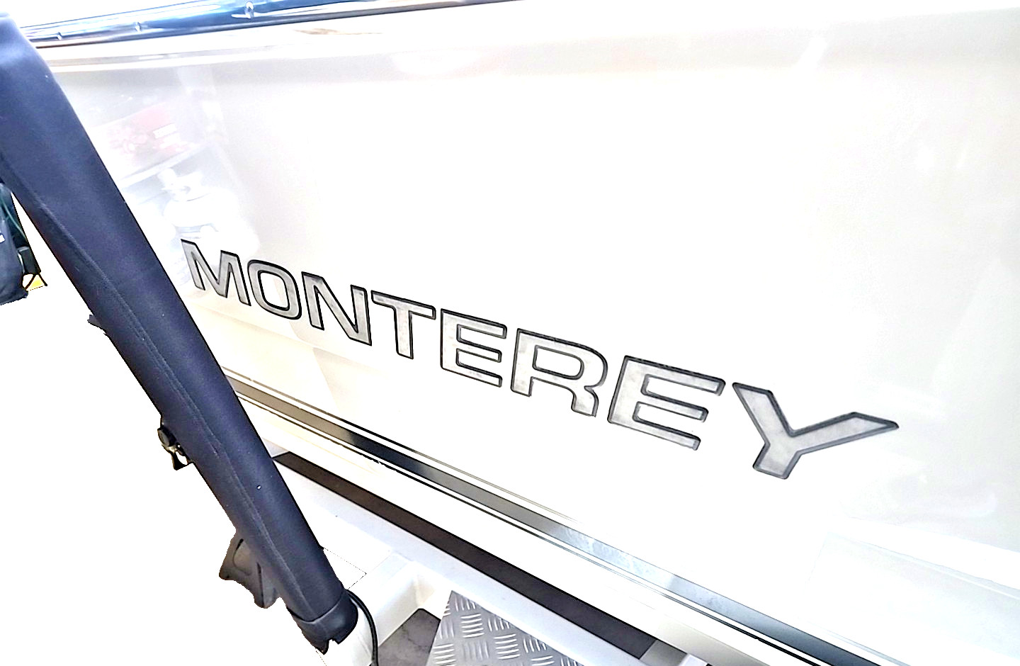 Monterey Boats Silver Black Decal Sticker Ski Wakeboard Fishing 3M Marine Vinyl