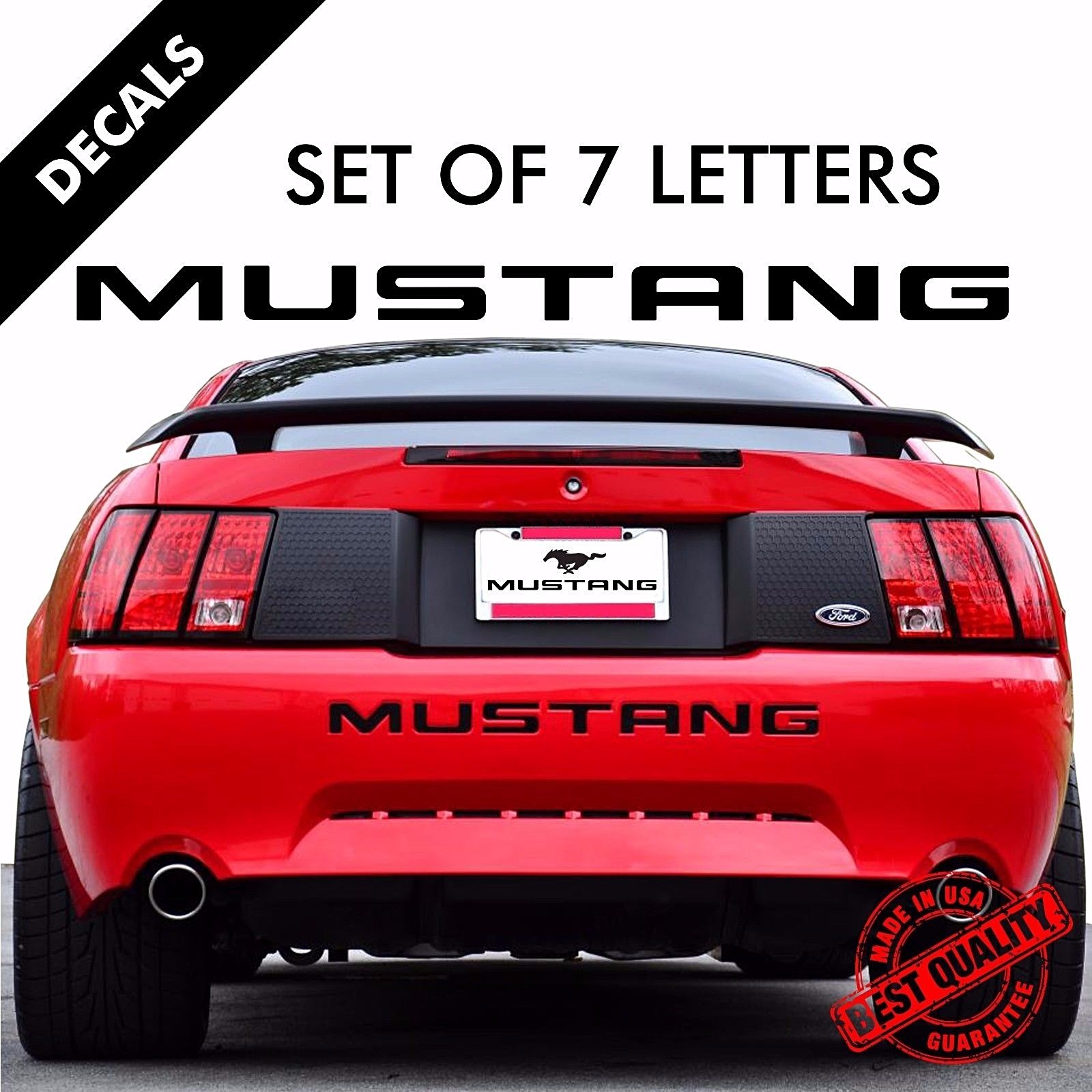 MUSTANG REAR BUMPER INSERT DECALS VINYL LETTERS 99-04 |33