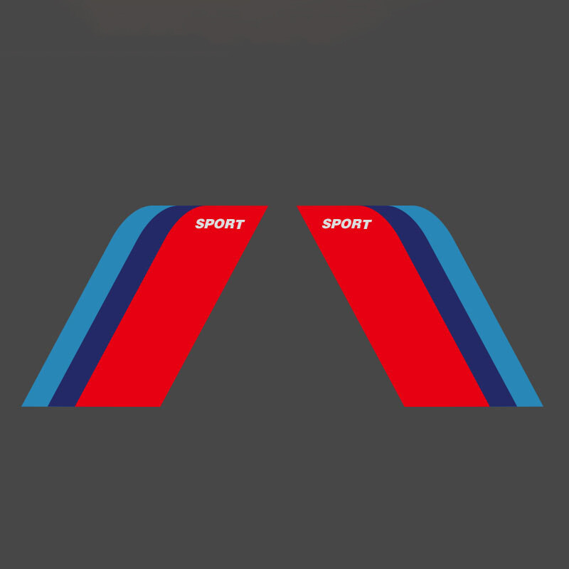 Pair Universal Sport Hash Side Door Fender Sticker Racing Decal Sticker Car SUV