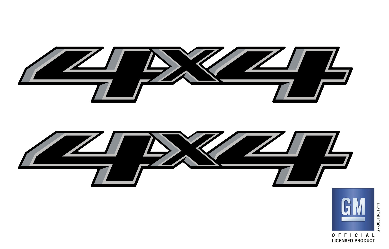 2015 Chevy Silverado GMC Sierra 1500 2500 HD 4X4 Bedside Decal Stickers Set Of 2