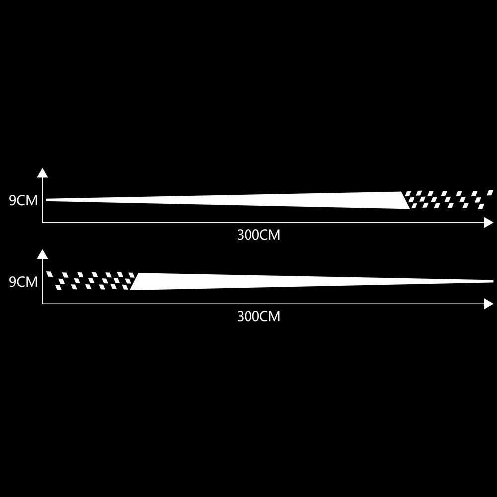 Body Stickers Car Waist Long Stripe Vinyl Decoration Decals Film Self-adhesive