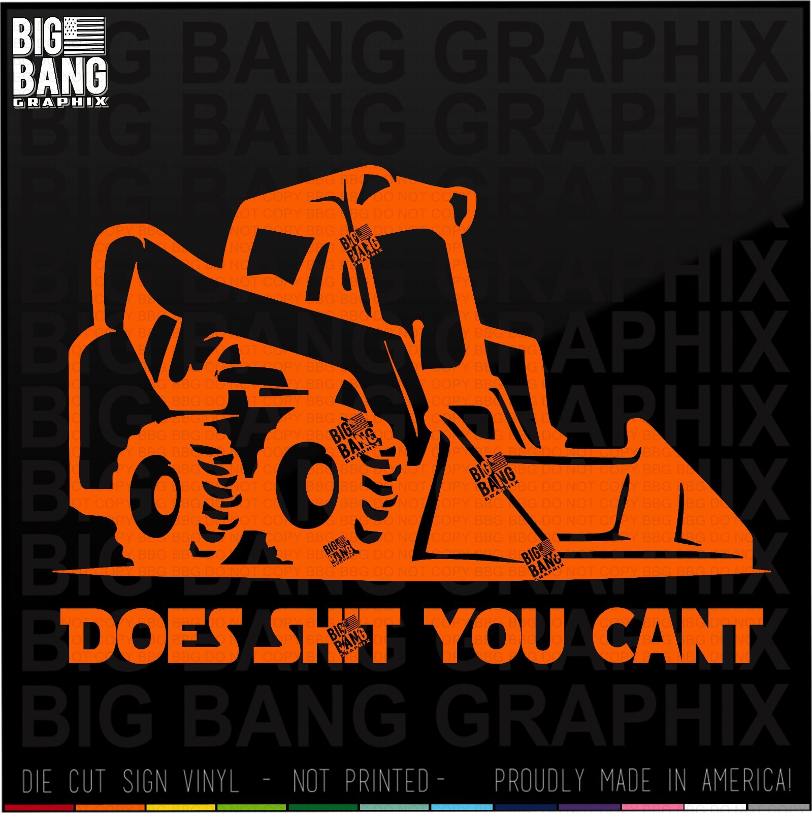 Skid Steer Loader Driver Operator Funny Vinyl Decal Sticker Jedi Master Legend
