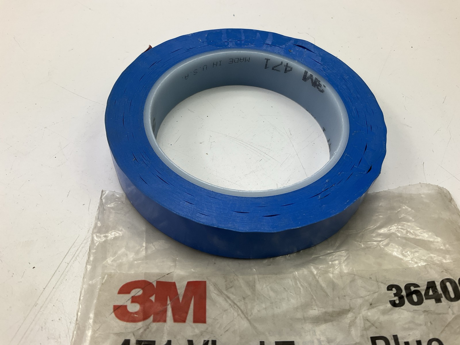 3M 36409 Vinyl Tape 471 Blue, 3/4 Inch (19mm) X 36 Yard