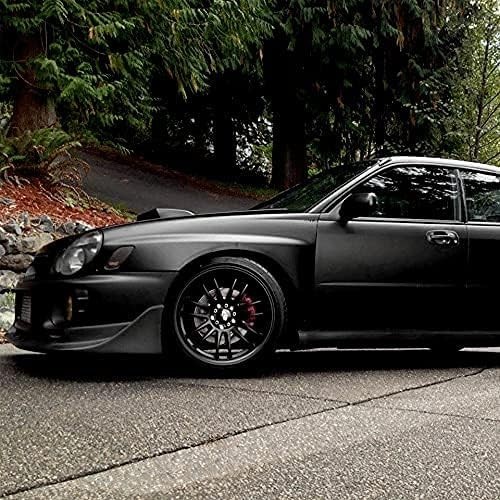 Black Matte Car Wrap Vinyl Roll with Air Release 3MIL-8 0.5FT X 5FT