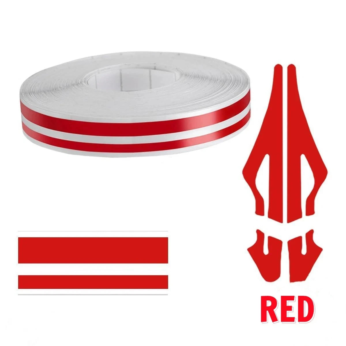 2X 32Feet Vinyl Pinstriping Pin Stripe Double Line Car Tape Decal Sticker 1/6″