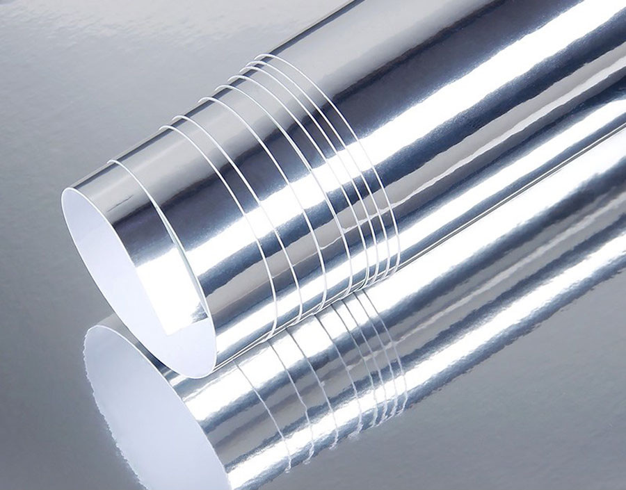 48″ x 60″ Silver Chrome Mirror Vinyl Film Wrap Sticker Stretchable 4ft x 5ft