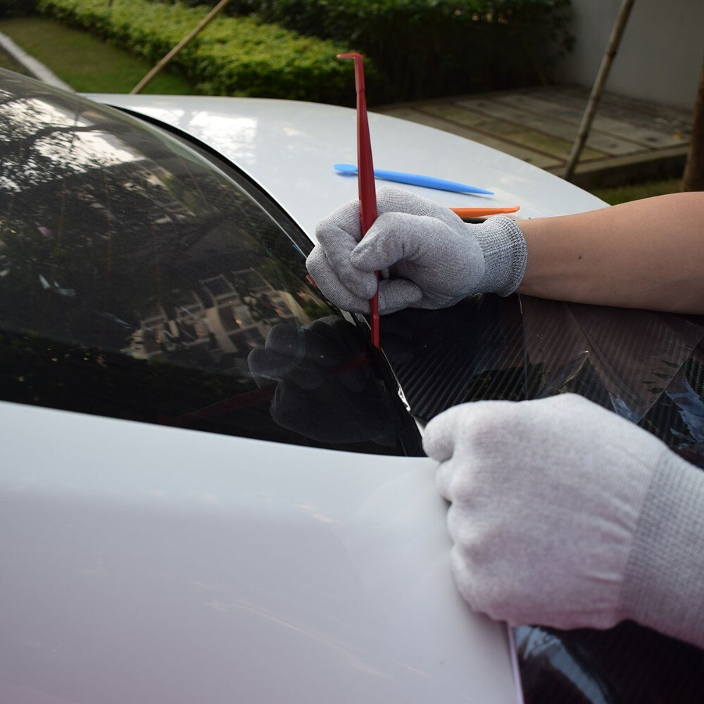 7Pcs Edge Vinyl Car Wrap Film Stick Tuck Tools Magnet Micro Squeegee Gasket Kit