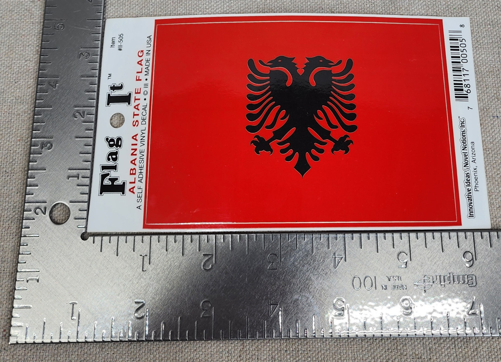 NEW Albania Flag Sticker Decal Auto Bumper RV Country Waterproof Flag-It