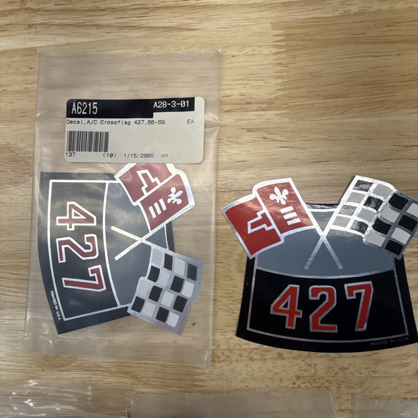 NOS Reproduction Corvette Decal Lot 427 390HP Tonawanda DF Tire Pressure