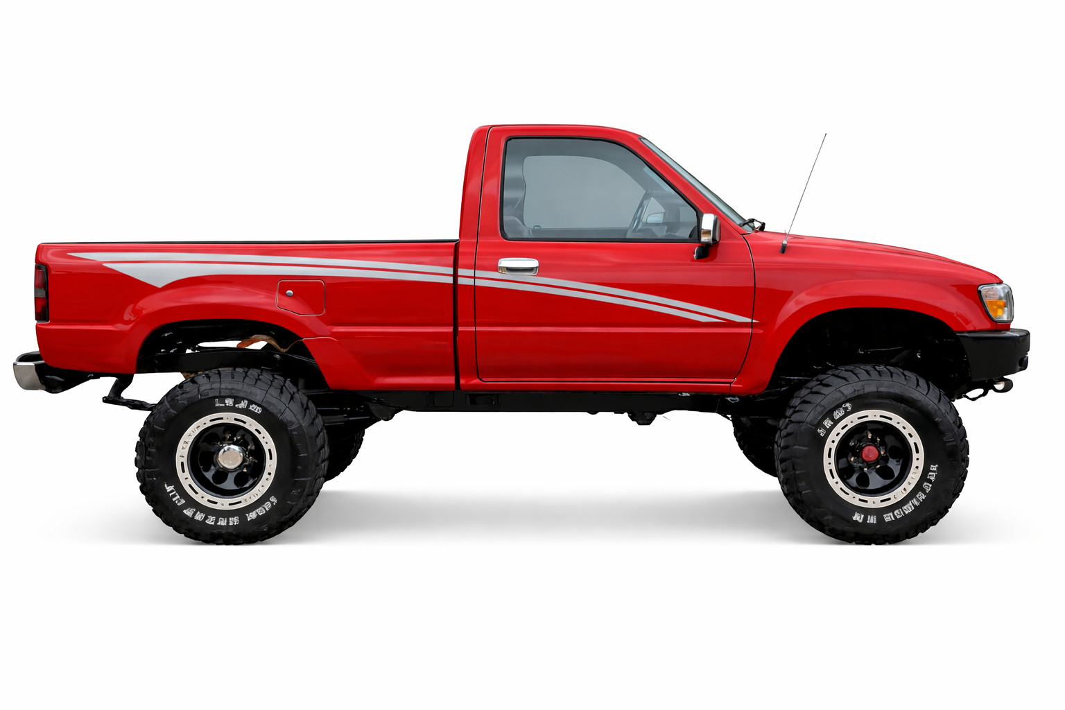 VINTAGE STYLE 1990 TOYOTA P/U SINGLE CAB RETRO VINYL DECALS/ GRAPHICS/ STICKERS