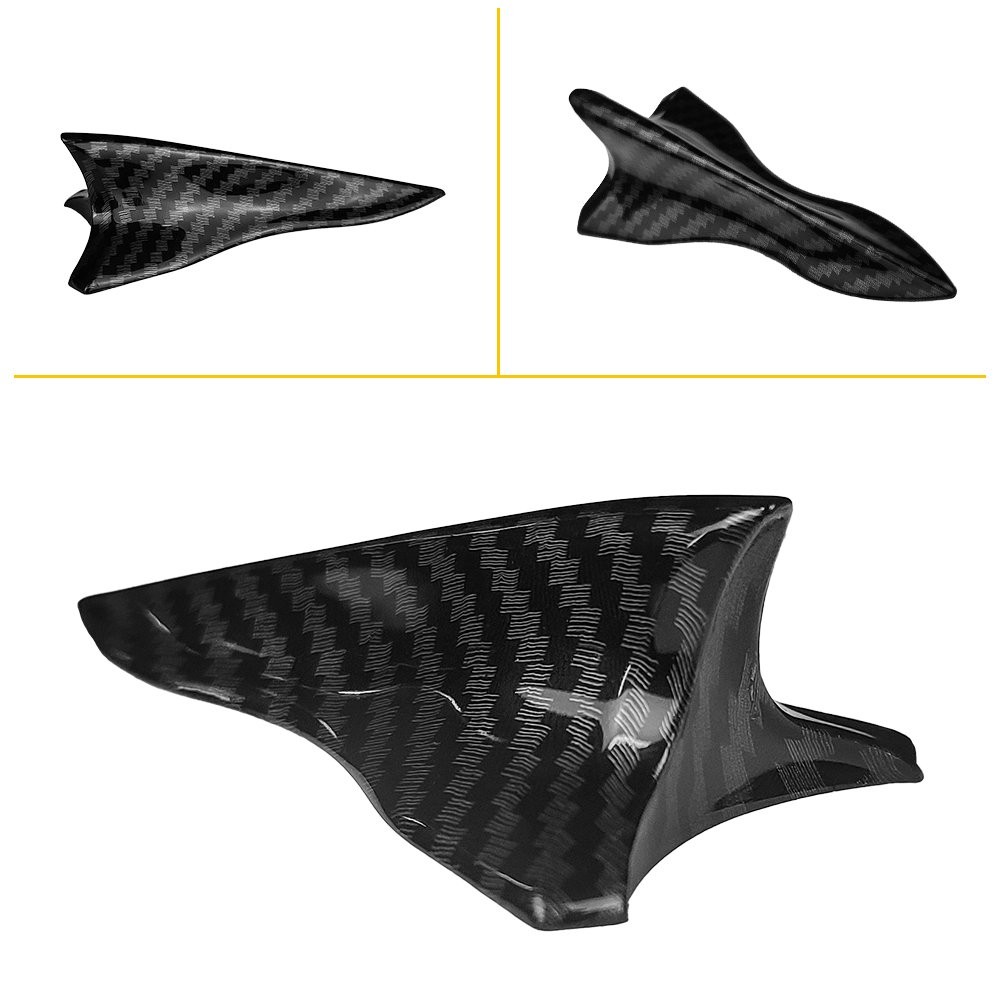 10/20X Car Fin Shark Roof Decorative Sticker Fiber Carbon Decors Accessories TOP