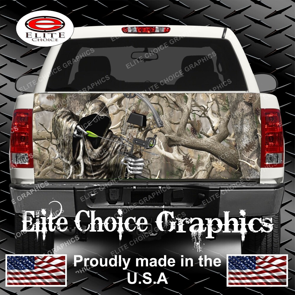 Bow Reaper Ob Camo Truck Tailgate Wrap Vinyl Graphic Decal Wrap