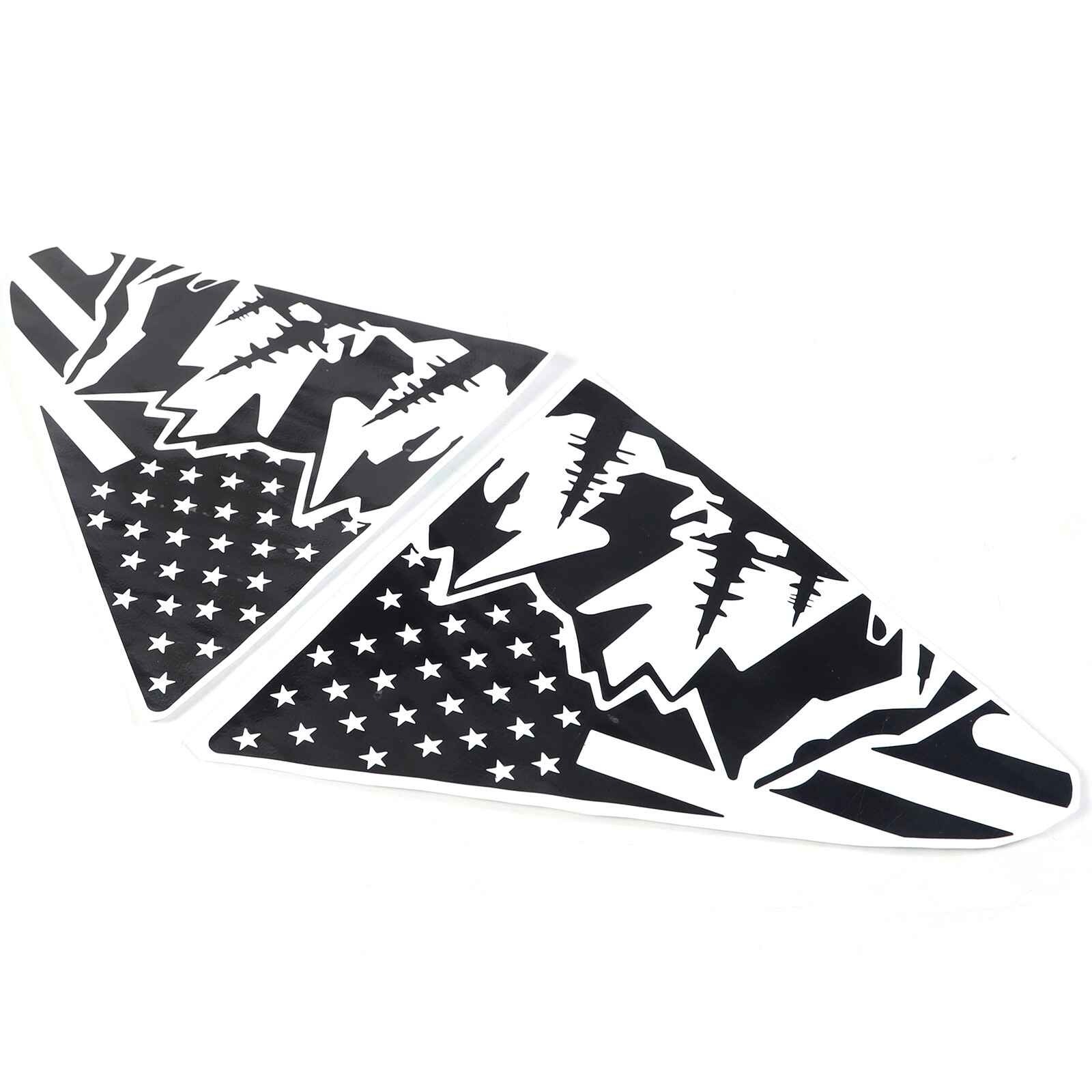 FITS 2024+ Subaru Crosstrek Rear Quarter Glass USA Flag & LANDSCAPE DECAL VINYLS