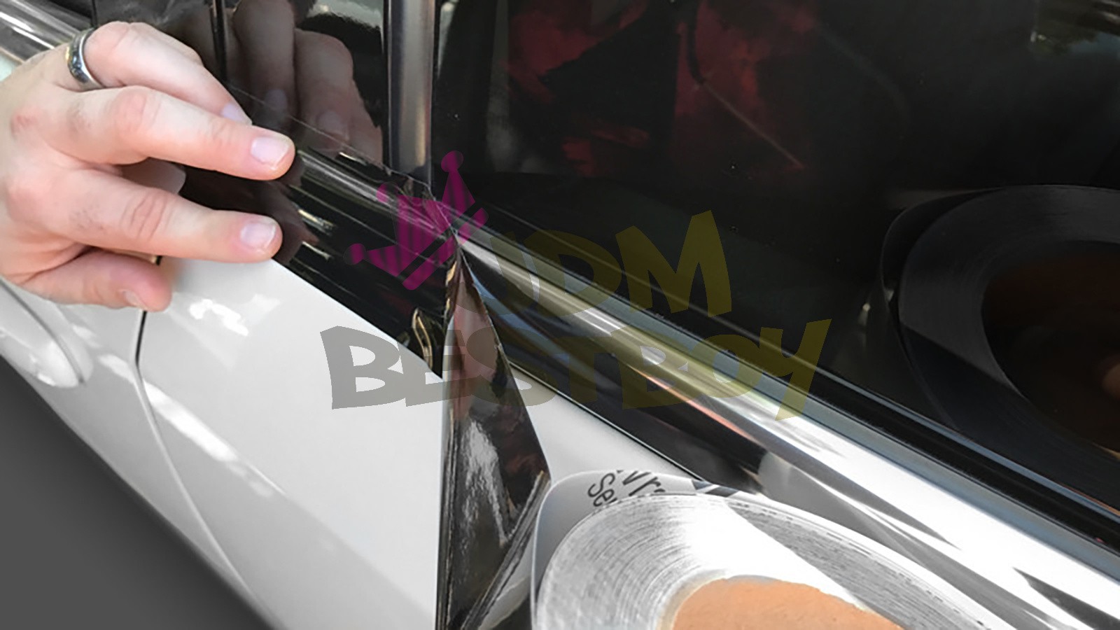 3M 2080 Black Vinyl Wrap Kit for Black Out Chrome Delete1 Window Trim Door Trim