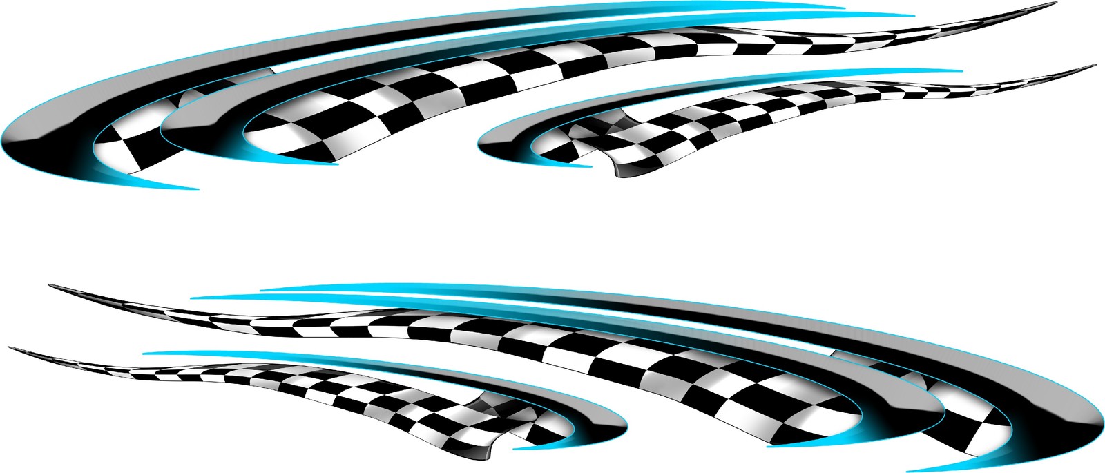 Boat Car Truck Trailer Vinyl Auto Vehicle Graphics Decal flag Stickers 50″ set
