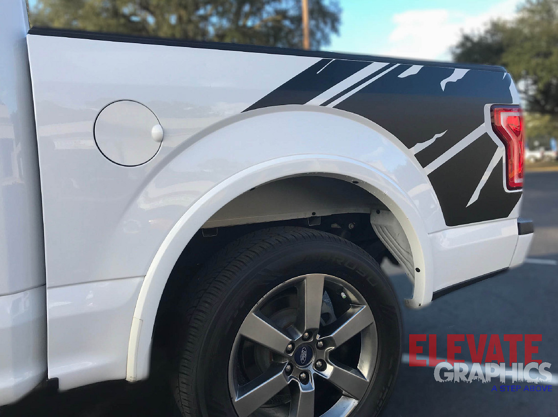 2009-2020 For Ford F150 Decals Side Kraken Stripes Vinyl Graphics 3M Stickers